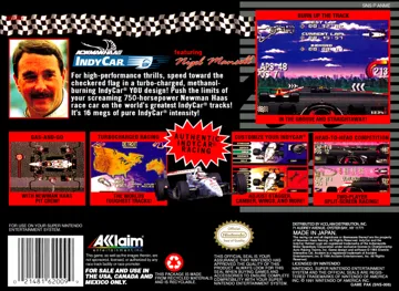 Newman Haas IndyCar featuring Nigel Mansell (USA) box cover back
